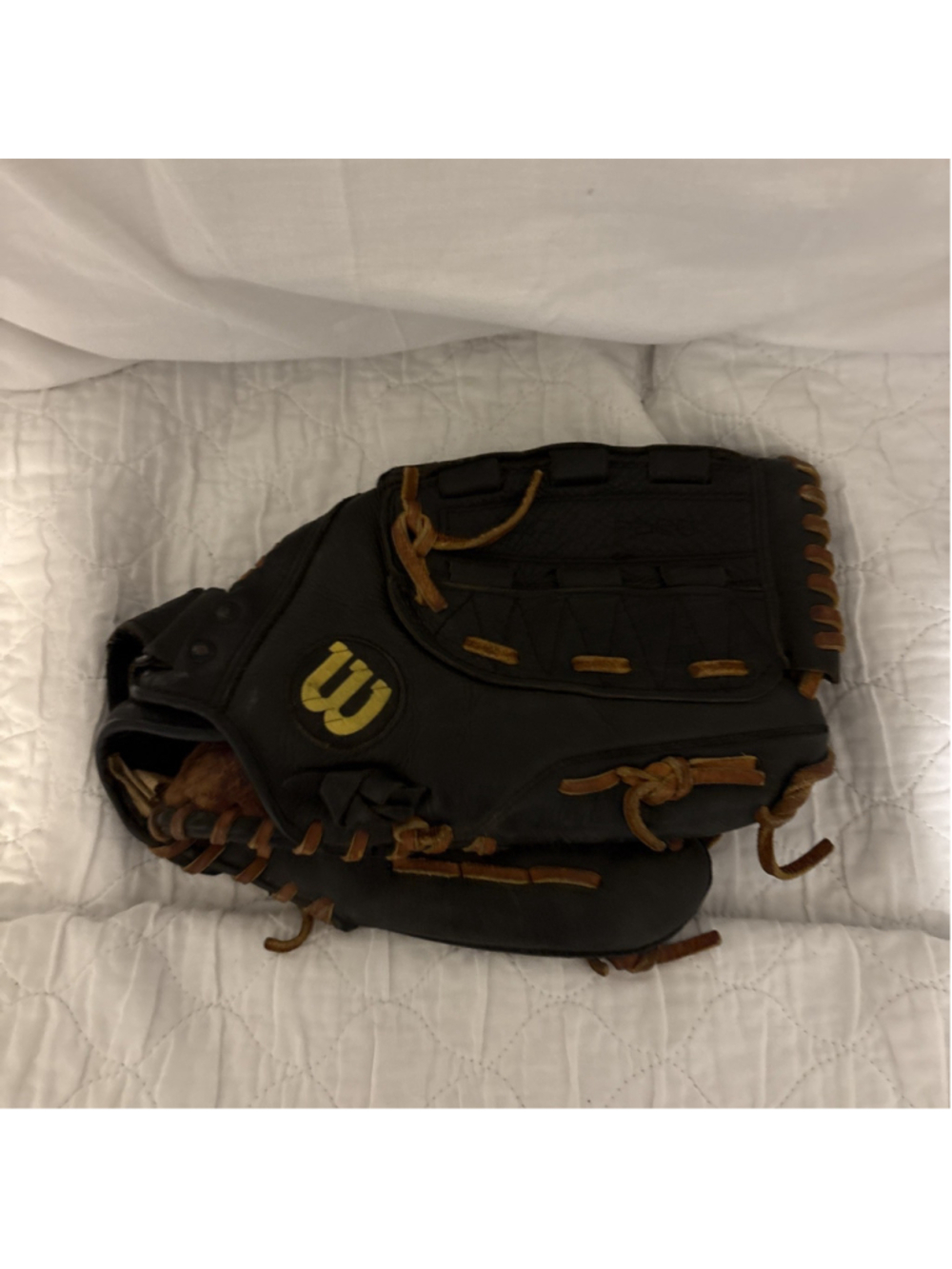 12" Wilson A1840 Pro 8 Baseball Glove Left Duel Hinge Custom Fit Wrist Strap